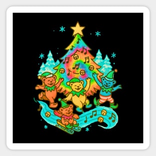 Deadhead Christmas Magnet
